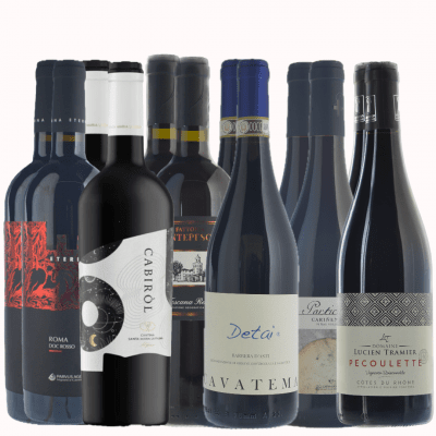 Då är rödvin grejen! - 12 flaskor - Vinpaket